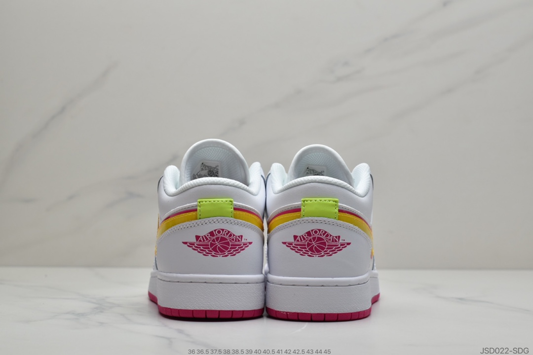 200 公司级 Air Jordan 1 Mid AJ1 黑红配色黄钩乔1低帮休闲运动鞋CU4610-100