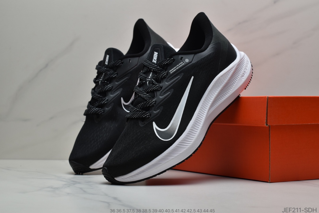 155 公司级 耐克Nike Zoom WINFLO 7 代 登月轻质透气休闲运动跑步鞋CJ0302 001