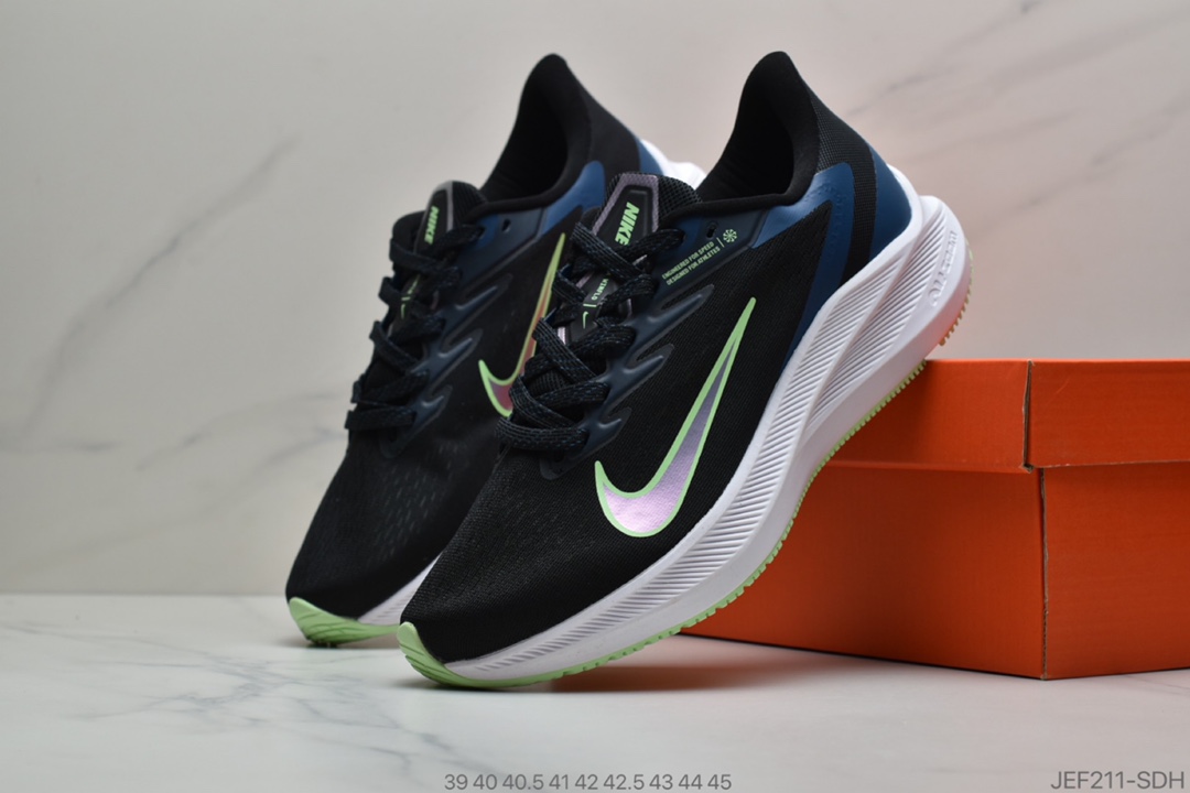 155 公司级 耐克Nike Zoom WINFLO 7 代 登月轻质透气休闲运动跑步鞋CJ0302 001