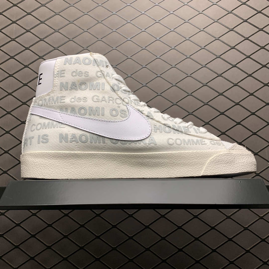 250 Comme Des Garcons x Nike Blazer Mid CDG 川久保玲 Naomi Osaka AV9371-604