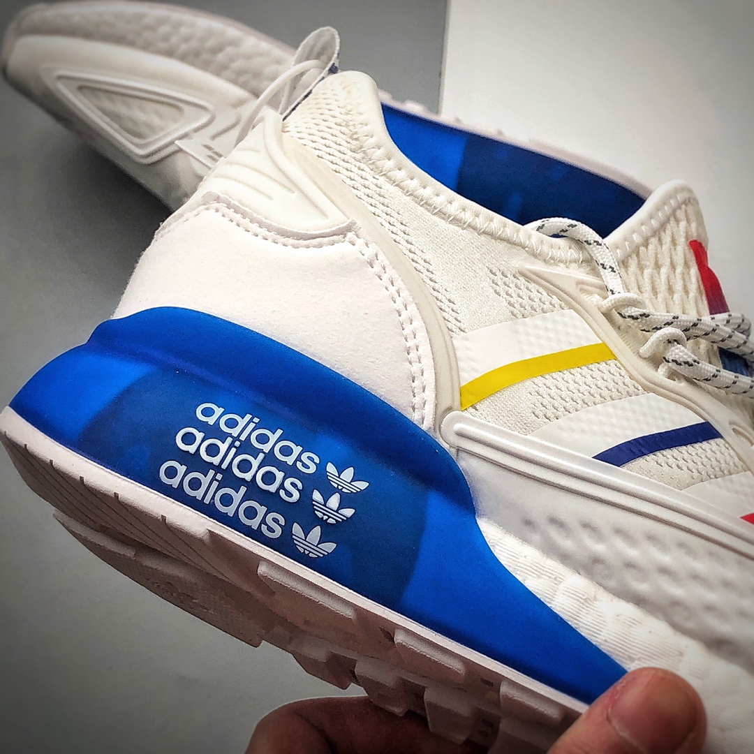 250 阿迪达斯 Adidas Originals ZX 2K Boost 易烊千玺同款 全新爆米花缓震休闲运动跑鞋CQ2768