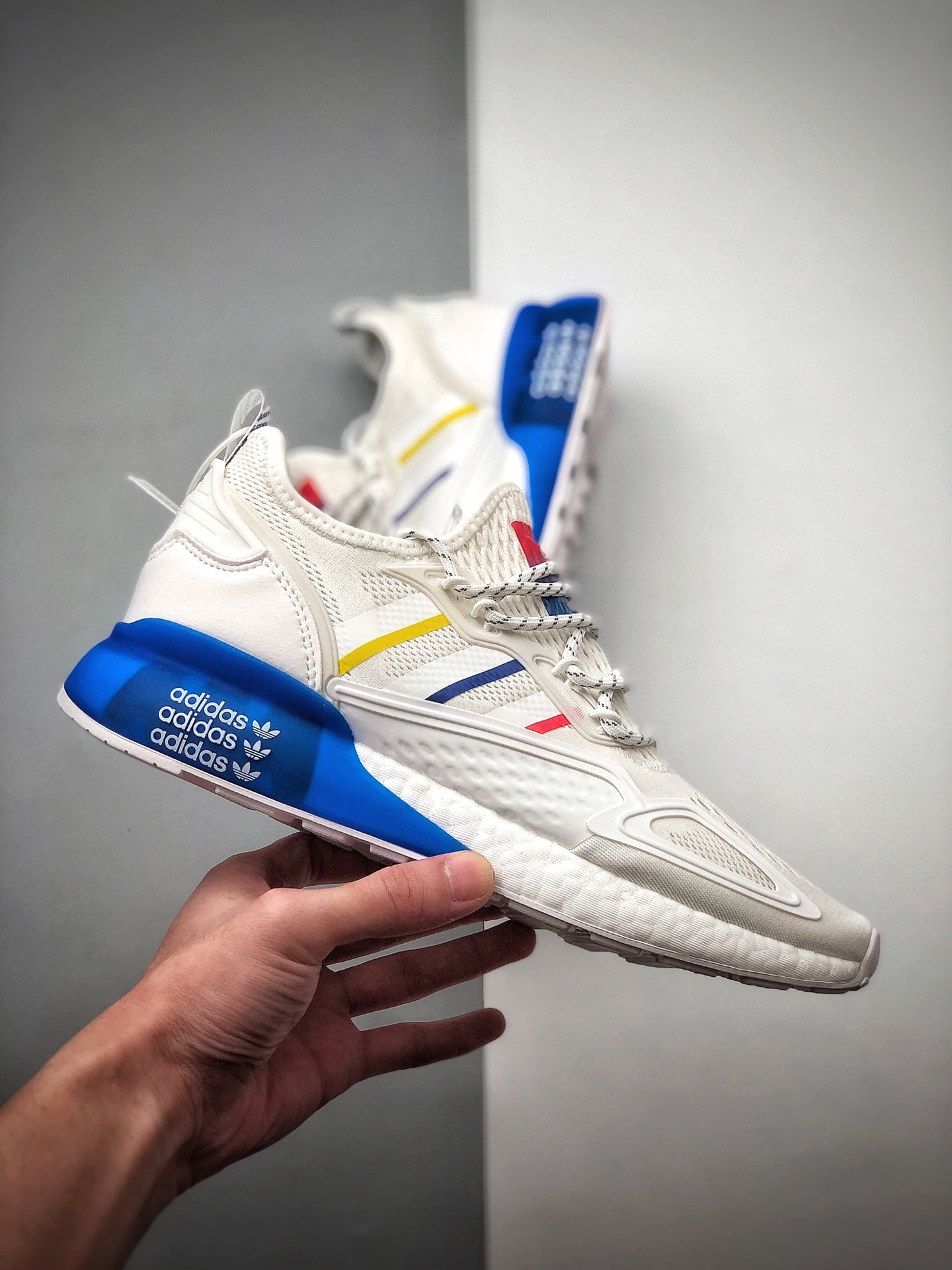 250 阿迪达斯 Adidas Originals ZX 2K Boost 易烊千玺同款 全新爆米花缓震休闲运动跑鞋CQ2768