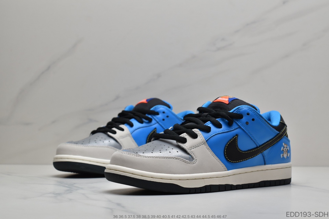 340 纯原版本  Instant Skateboard x Nike Dunk Low 联名限定运动休闲板鞋 CZ5128-400