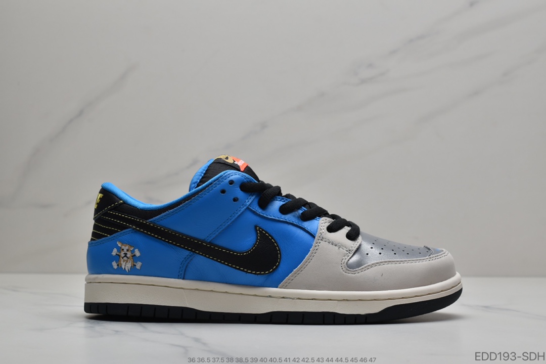 340 纯原版本  Instant Skateboard x Nike Dunk Low 联名限定运动休闲板鞋 CZ5128-400