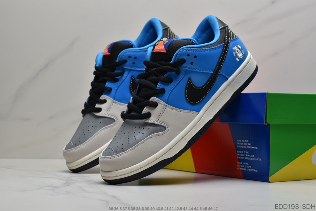 340 纯原版本  Instant Skateboard x Nike Dunk Low 联名限定运动休闲板鞋 CZ5128-400