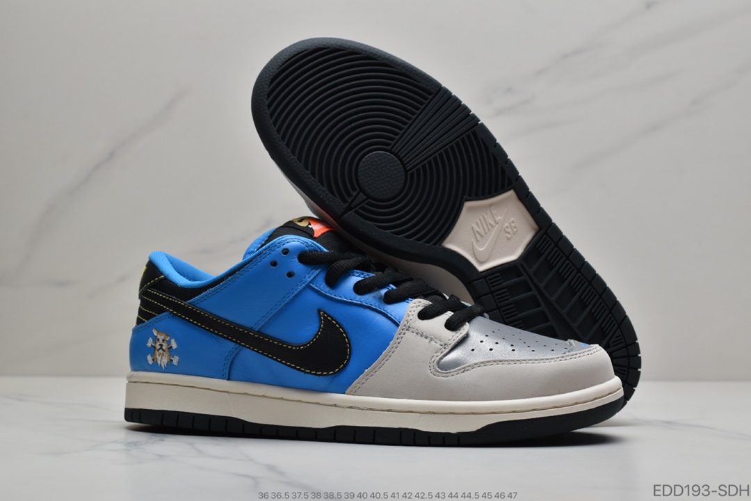 340 纯原版本  Instant Skateboard x Nike Dunk Low 联名限定运动休闲板鞋 CZ5128-400