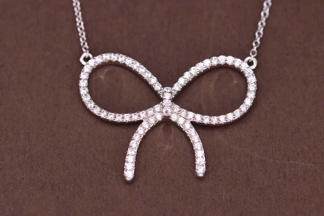Tiffany & Co. Tiffany& Co. 蒂芙尼满钻大蝴蝶结项链