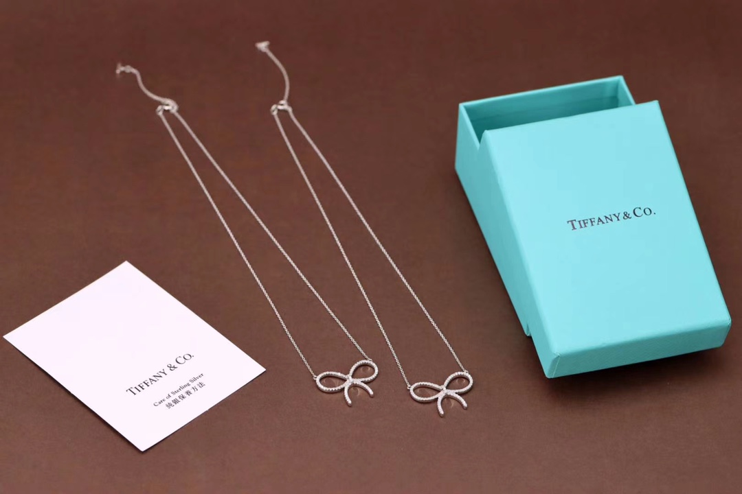 Tiffany & Co. Tiffany& Co. 蒂芙尼满钻大蝴蝶结项链