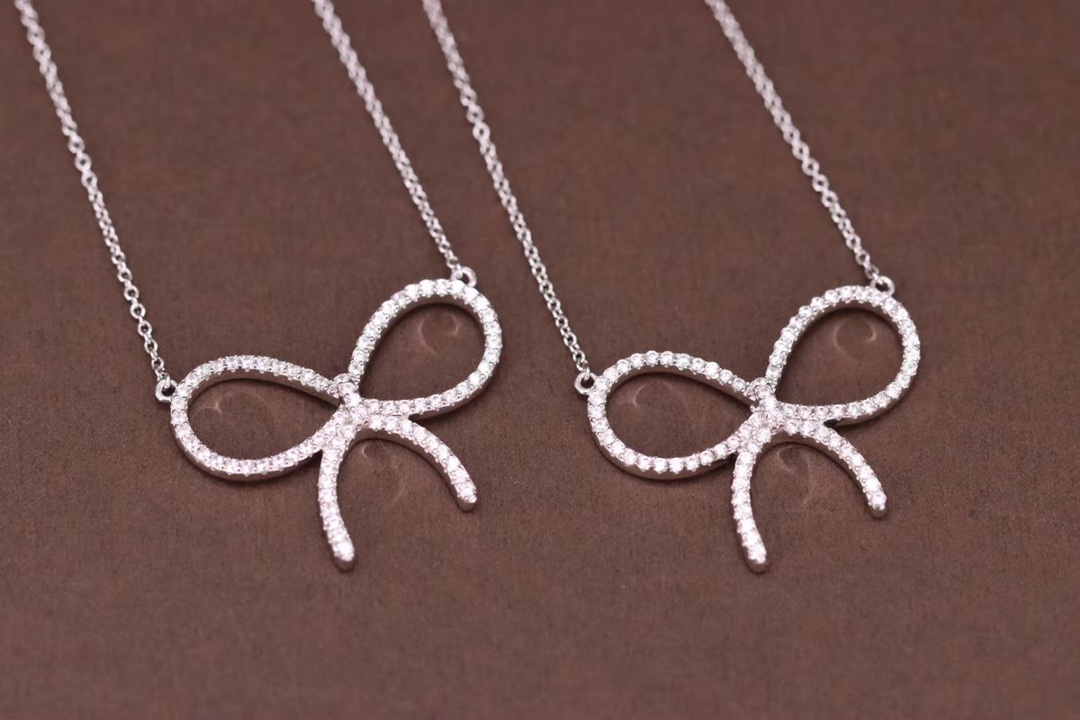 Tiffany & Co. Tiffany& Co. 蒂芙尼满钻大蝴蝶结项链