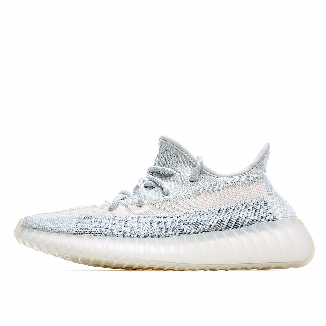 H0 Adidas Yeezy Boost 350 V2 “Cloud White” 冰蓝拼接满天星