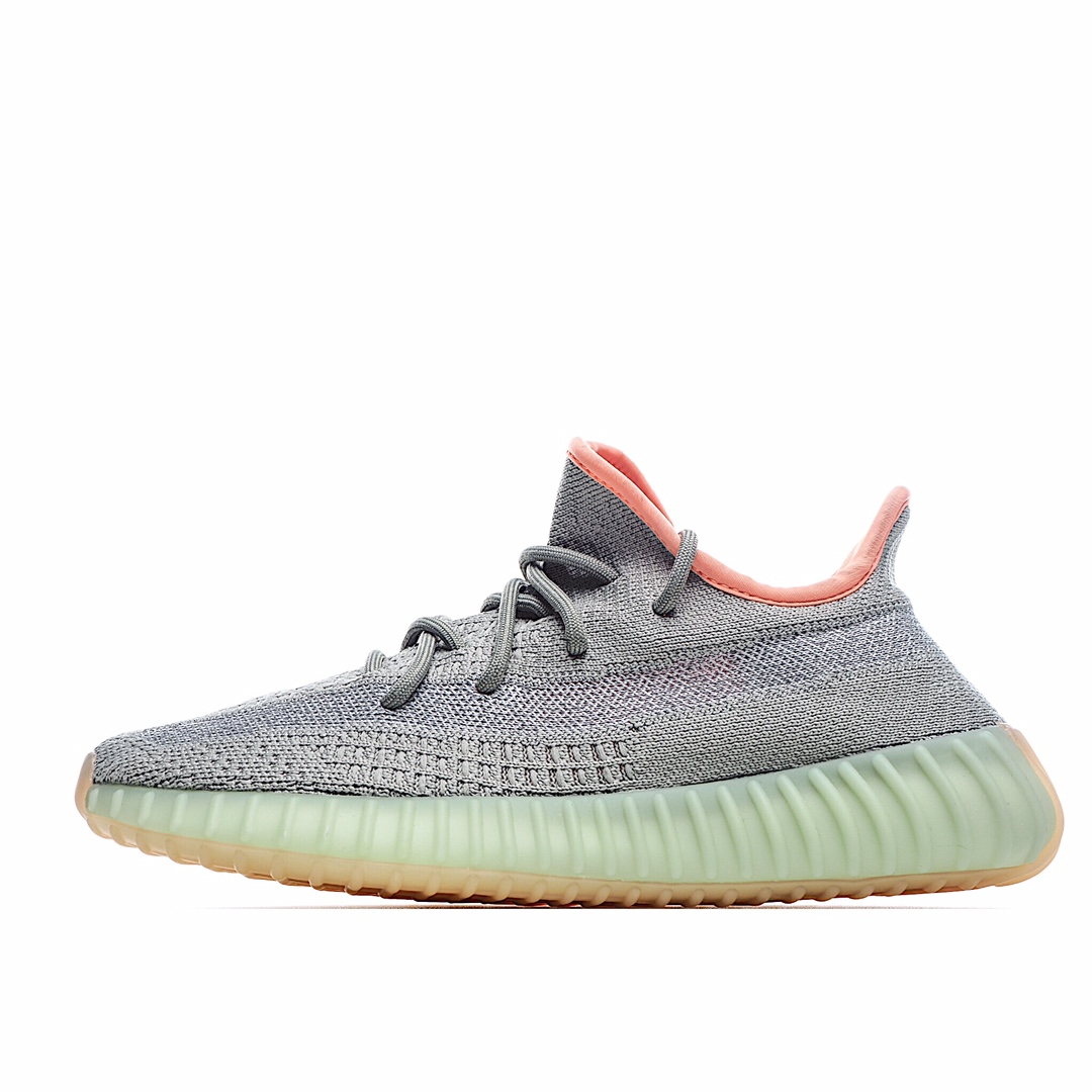 H0 Adidas Yeezy Boost 350 V2 “Desert Sage” 灰橙侧透满天星