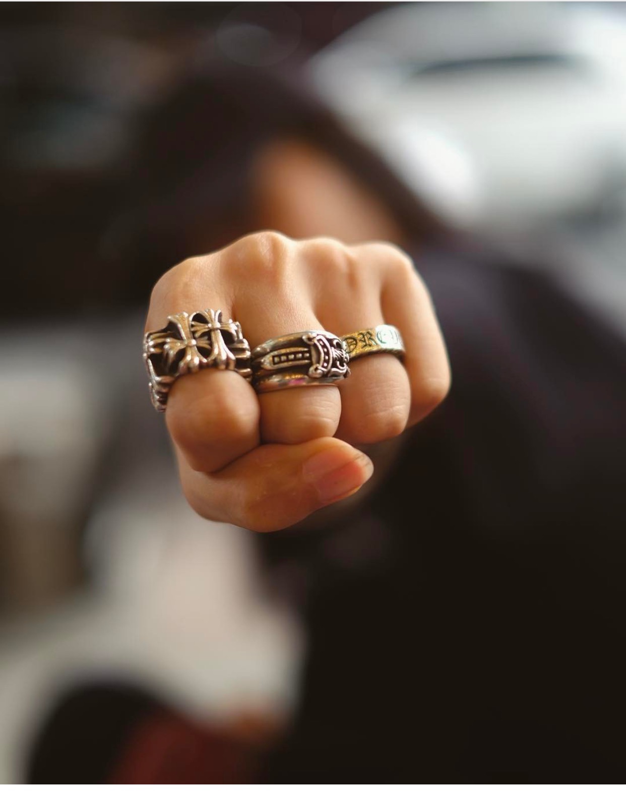 Chrome Hearts 克罗心宝剑戒指。460500