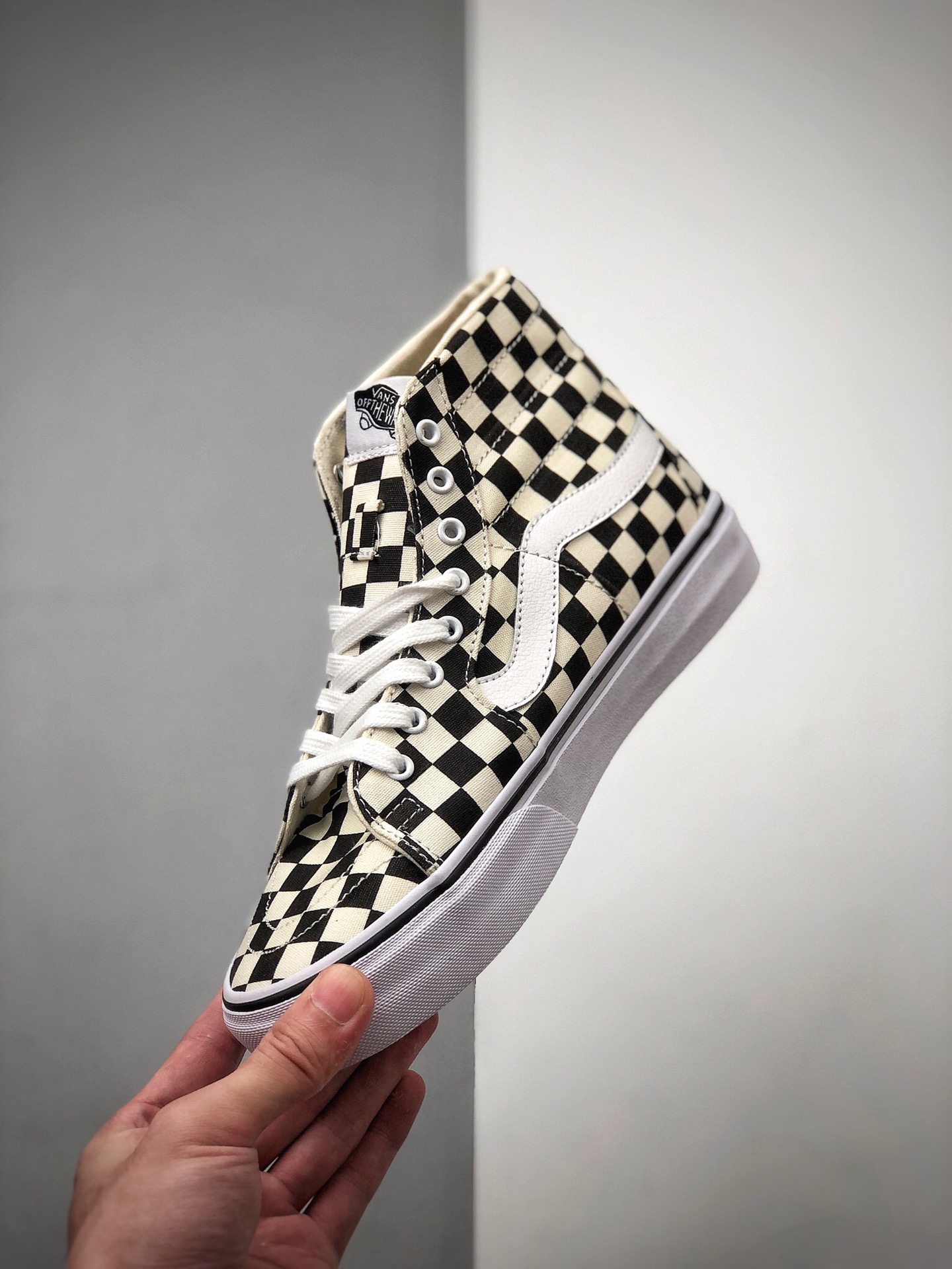 160 VANS SK8-HI TAPERED黑白棋盘格高帮男女鞋帆布鞋板鞋VN0A4U165GU