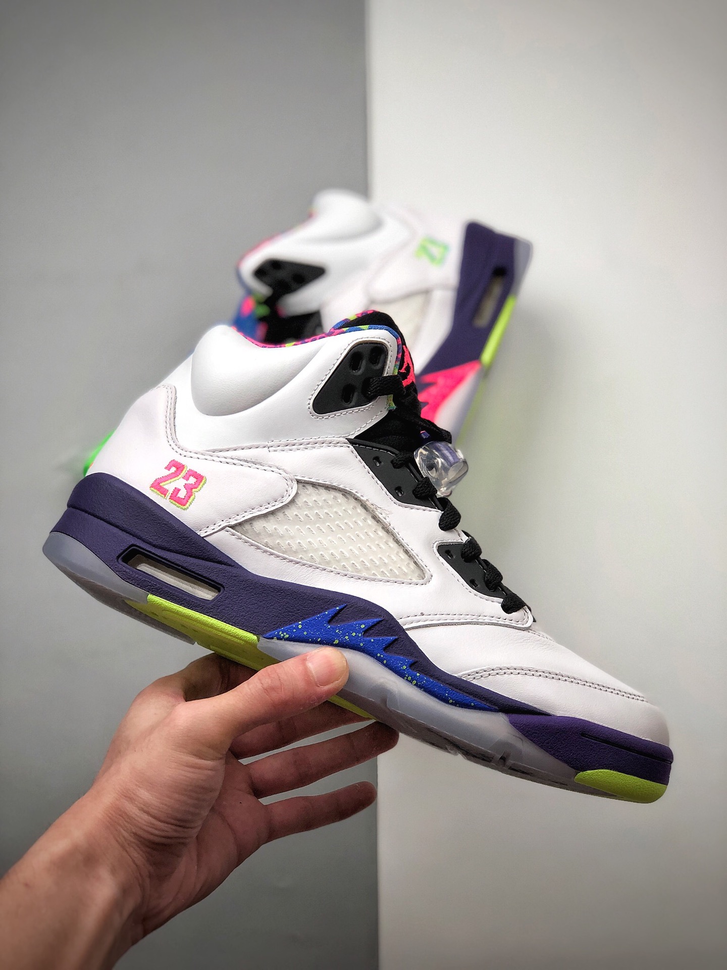 600 纯原版 最新配色Air Jordan 5 Retro”Alternate Bel-Airk”乔丹AJ5代中帮复古休闲文化篮球鞋“白紫葡萄缤纷新鲜王子” DB3335-100　　