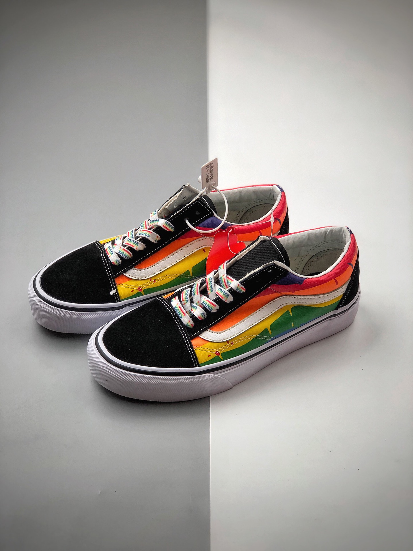 150  Vans Old Skool 万斯 彩虹泼墨 低帮硫化板鞋