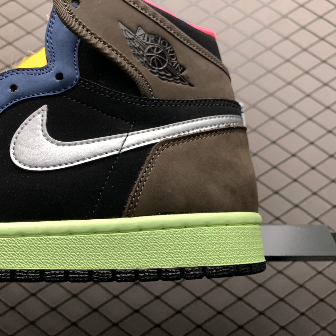 360 B级版本 Air Jordan 1 High AJ1乔1 北卡蓝 男子文化篮球 555088-201