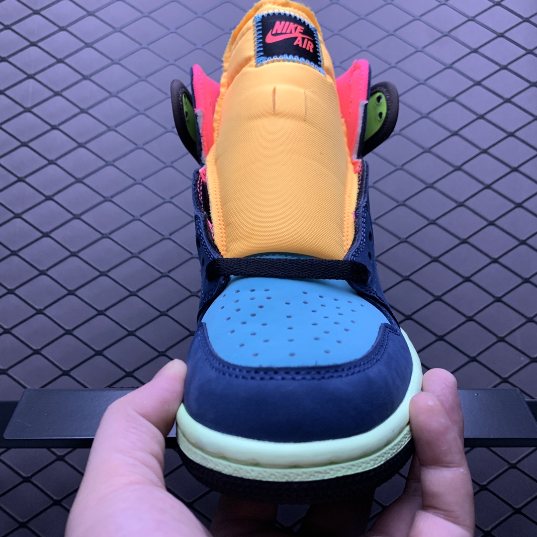 360 B级版本 Air Jordan 1 High AJ1乔1 北卡蓝 男子文化篮球 555088-201