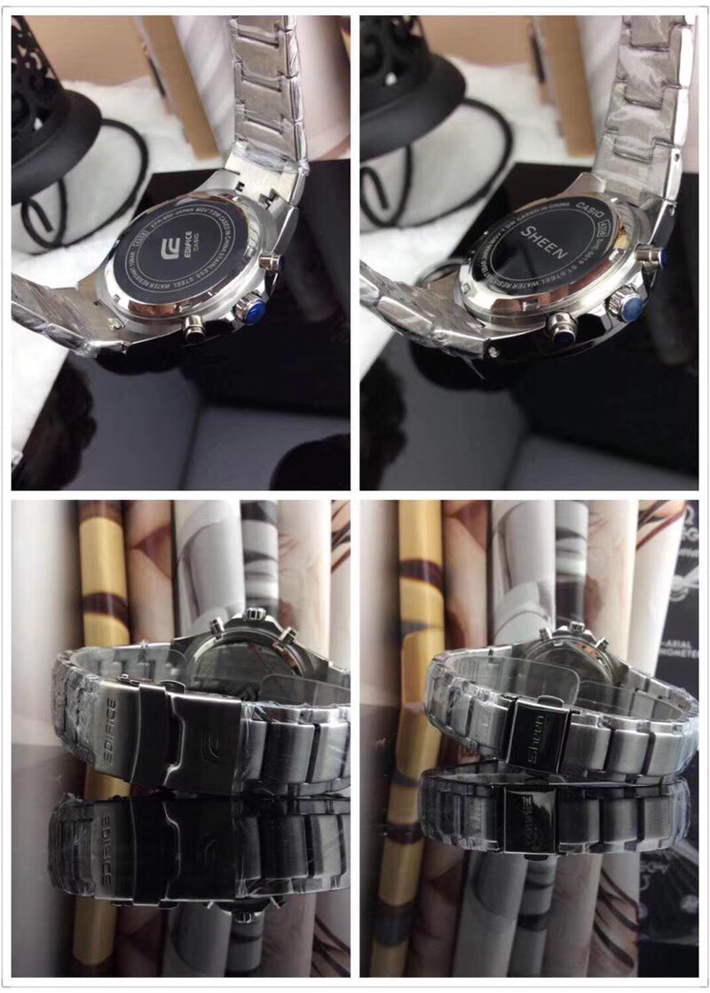 Casio-Cacio Quartz Wristwatch Set: EFR-500 & SHE-5019, Stainless Steel, Waterproof, High Quality Craftsmanship - 图片 8