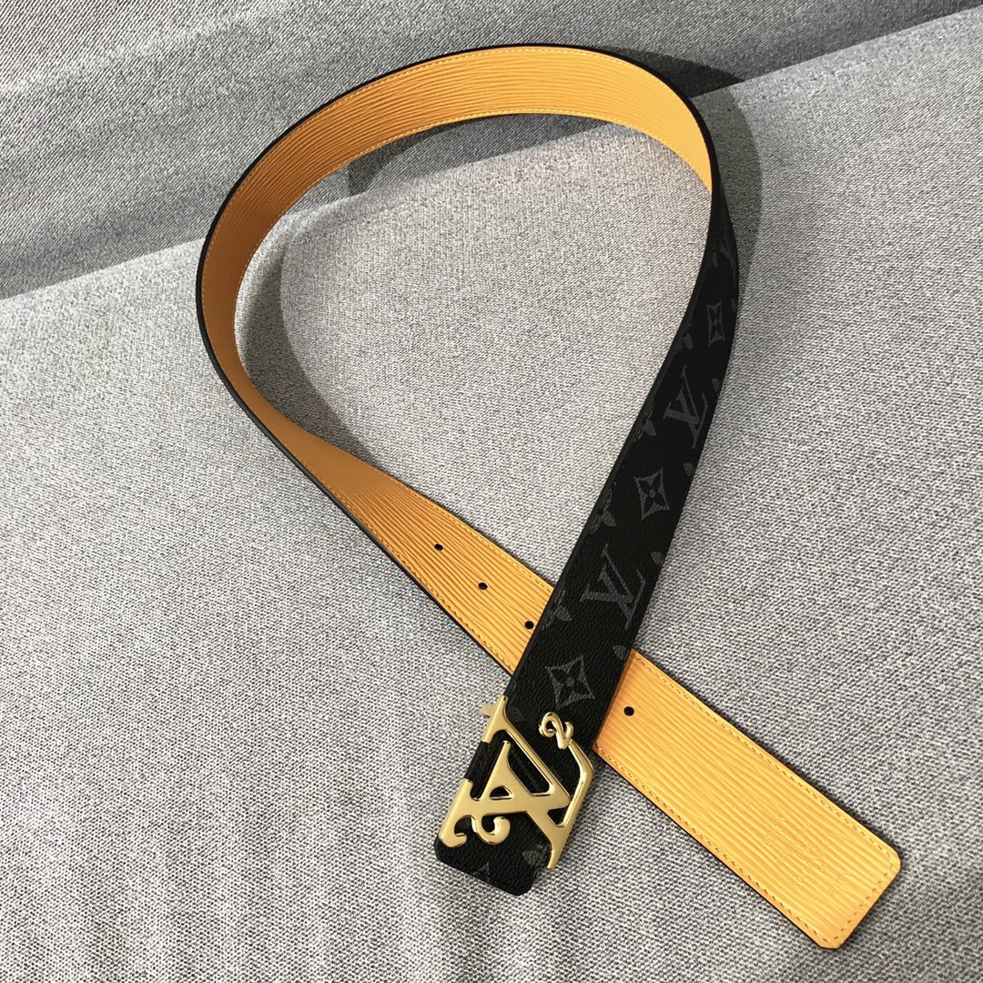 Louis Vuitton Belts Men Canvas