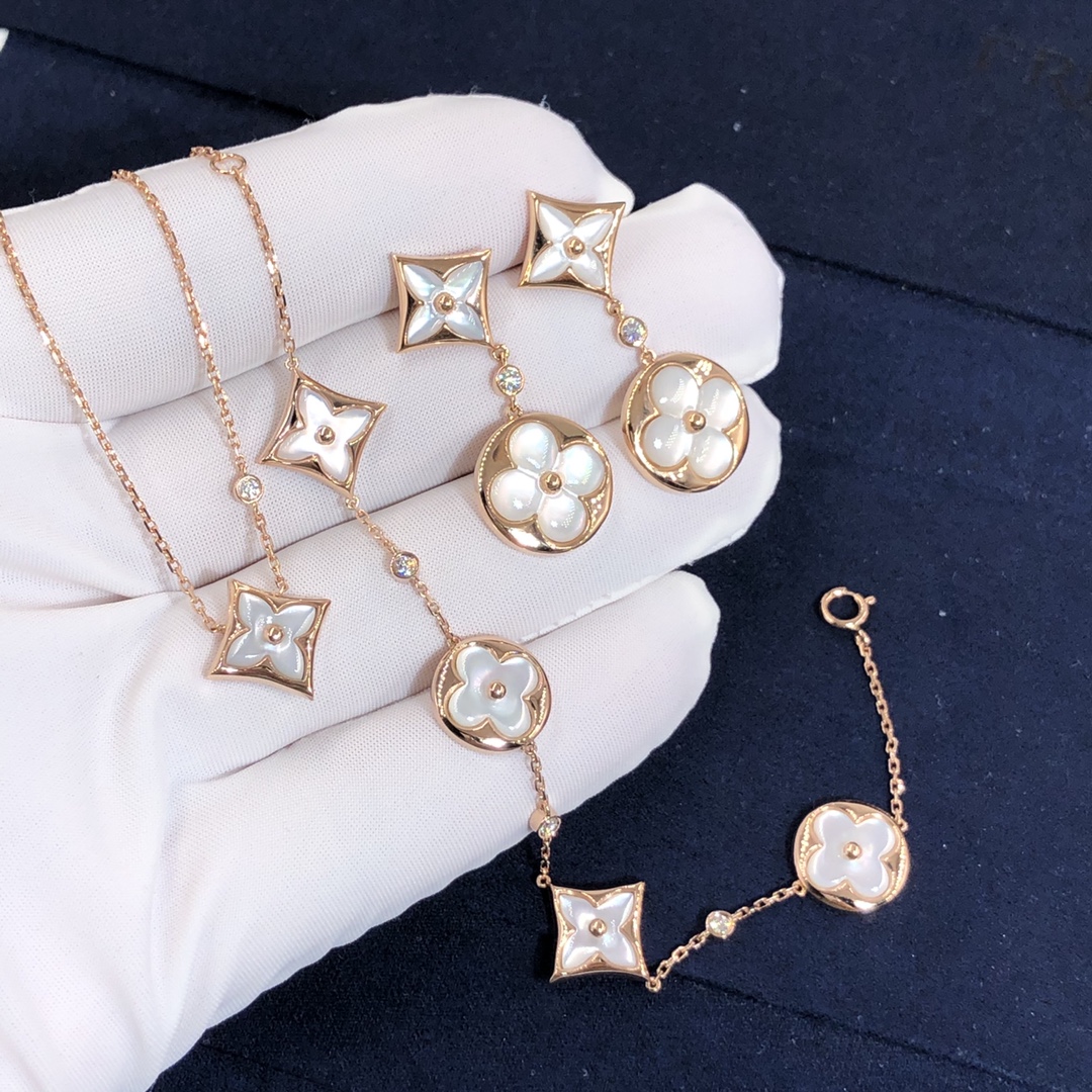 Louis Vuitton White Mother-of-Pearl Monogram Set - Comprehensive