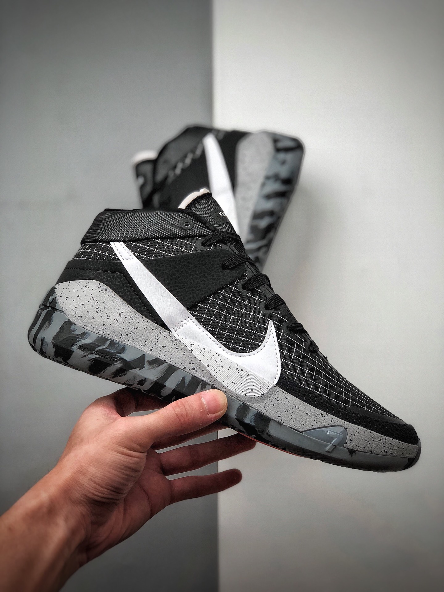 260 公司级 耐克 杜兰特 KD13 黑白色 Nike Zoom KD13 EP 杜兰特13代CI9949-004