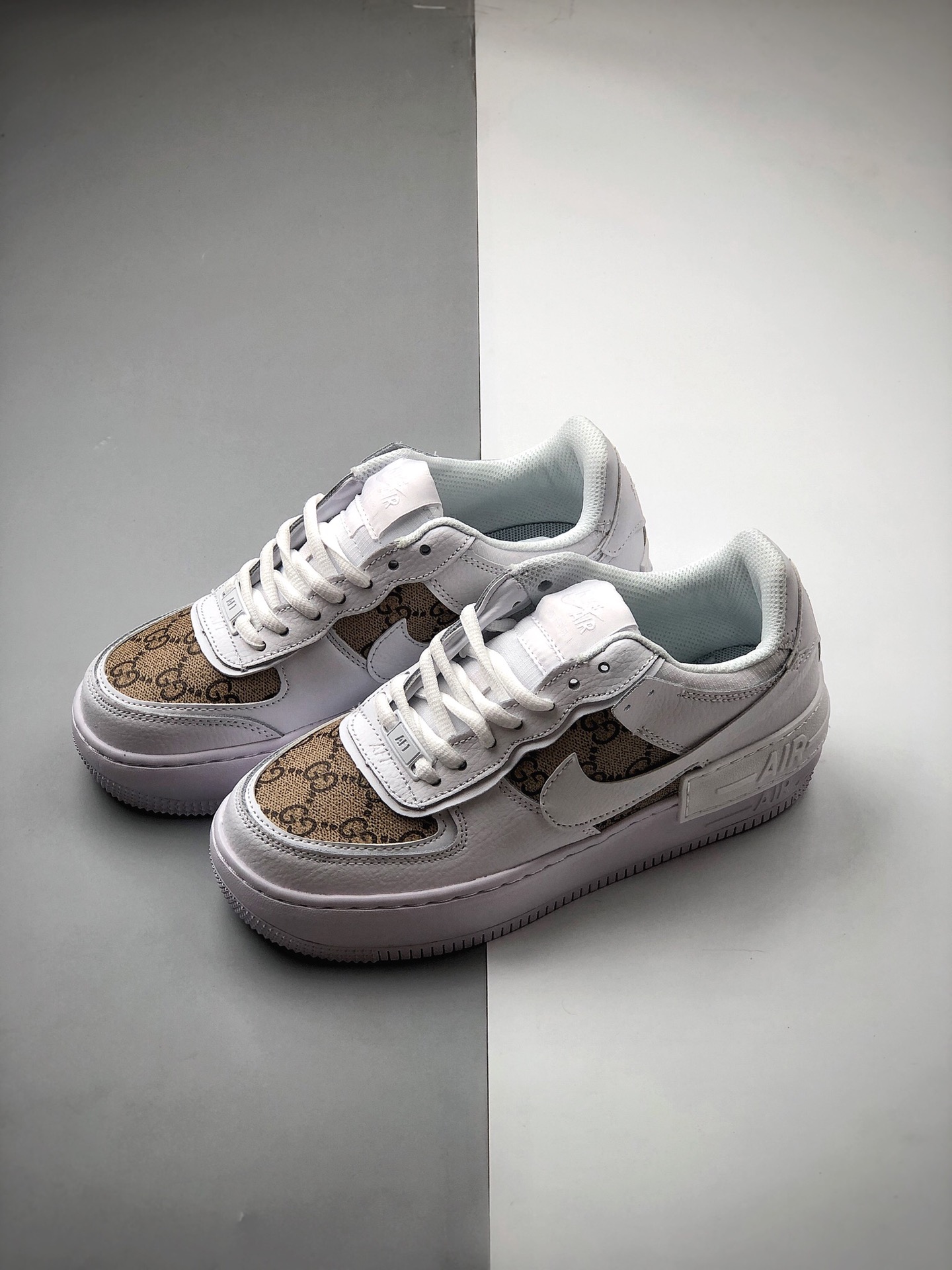 160 耐克/Nike WMNS Air Force 1 Shadow全新少女系解构主义设计CJ1641-102