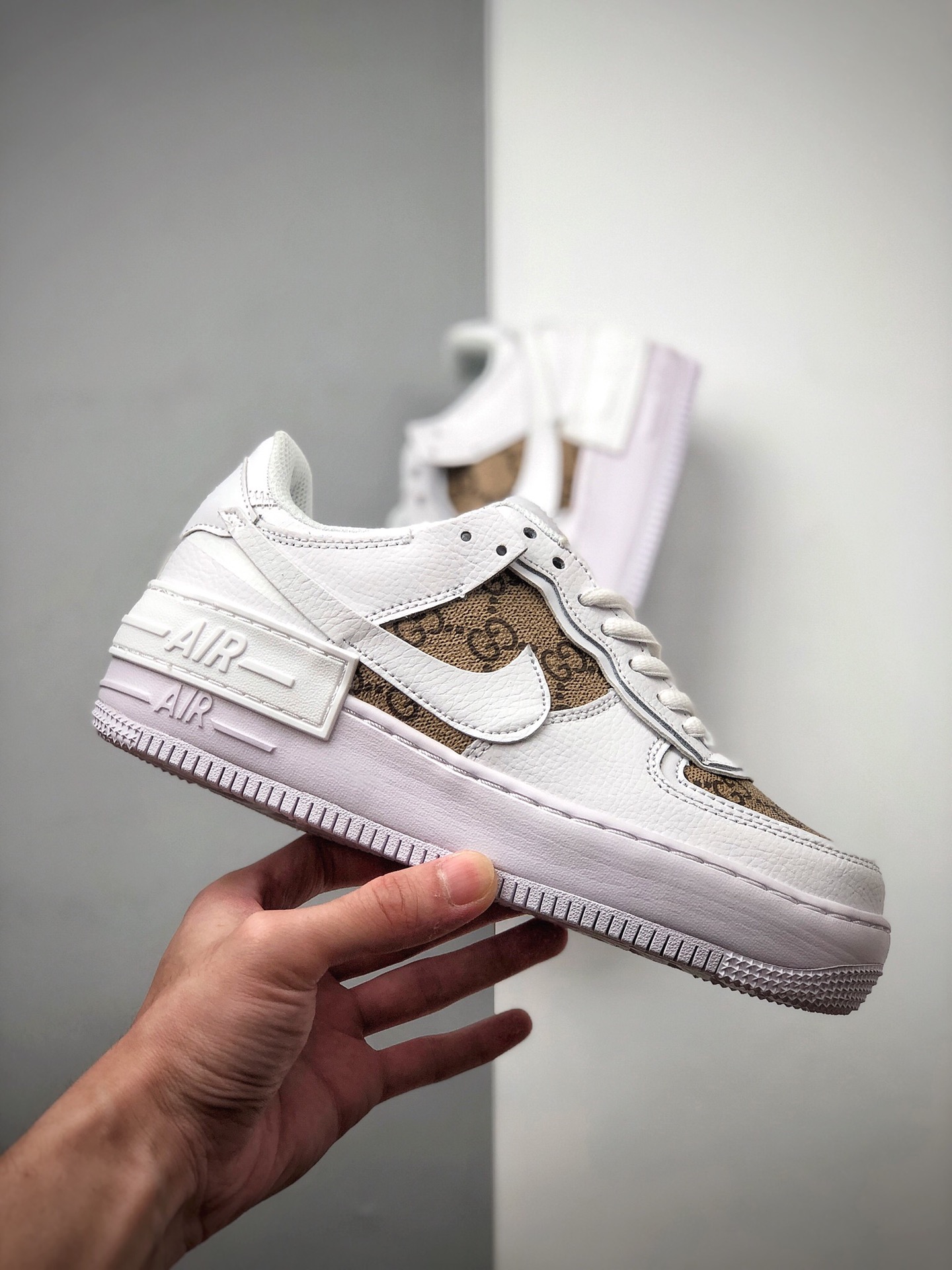 160 耐克/Nike WMNS Air Force 1 Shadow全新少女系解构主义设计CJ1641-102