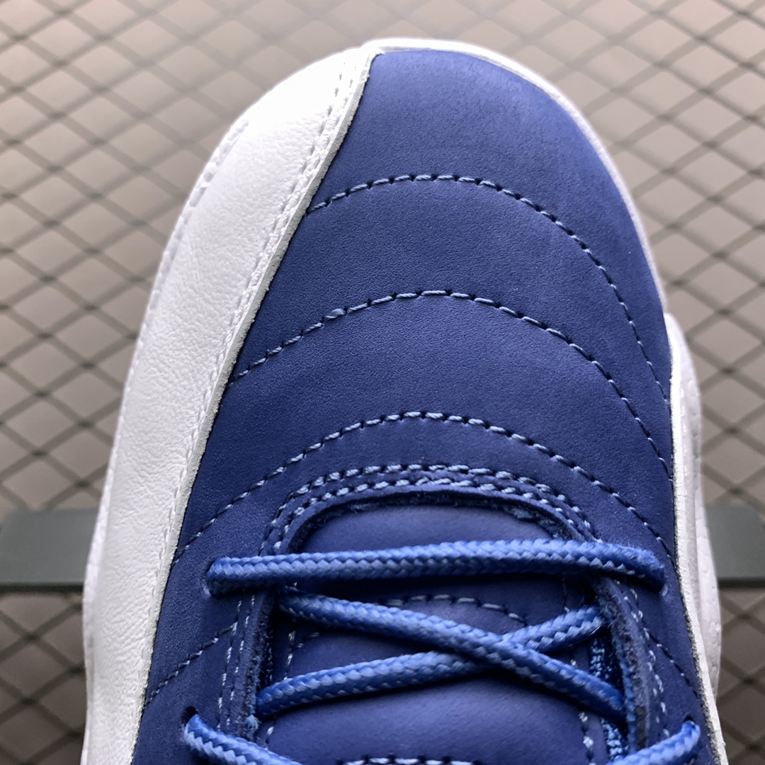 550 纯原版本 Air Jordan 12 Indigo AJ12乔12 男子文化篮球鞋 靛青蓝 130690-404