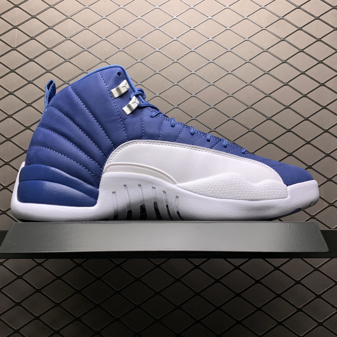 550 纯原版本 Air Jordan 12 Indigo AJ12乔12 男子文化篮球鞋 靛青蓝 130690-404