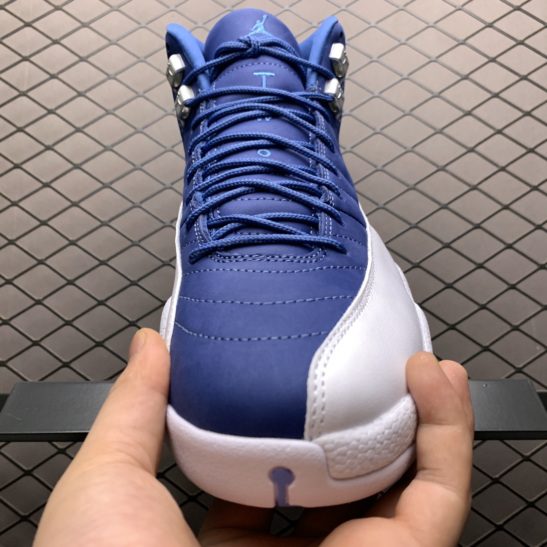 550 纯原版本 Air Jordan 12 Indigo AJ12乔12 男子文化篮球鞋 靛青蓝 130690-404