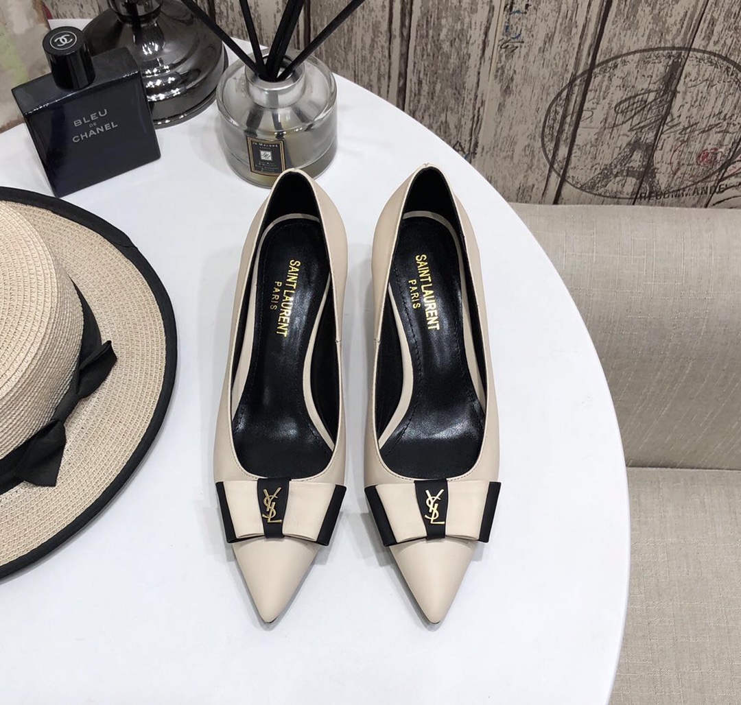 Replica Every Designer
 Yves Saint Laurent Single Layer Shoes Cowhide Genuine Leather Patent Sheepskin Silk Cassandra