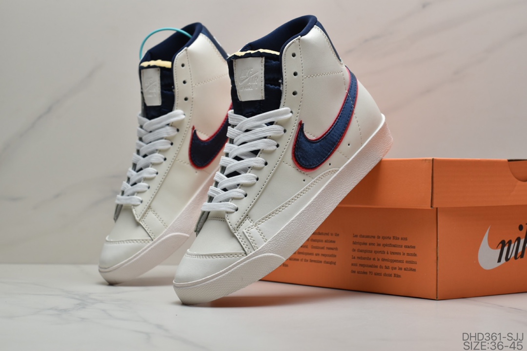 90 耐克Nike Blazer Mid VNTG QS 复古经典中帮开拓者 休闲板鞋 货号：CD9318-200/BQ6806-400/100/600/300