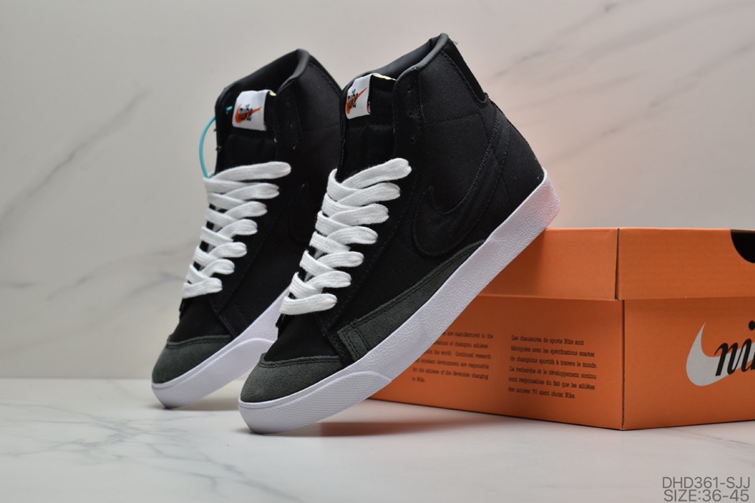 90 耐克Nike Blazer Mid VNTG QS 复古经典中帮开拓者 休闲板鞋 货号：CD9318-200/BQ6806-400/100/600/300