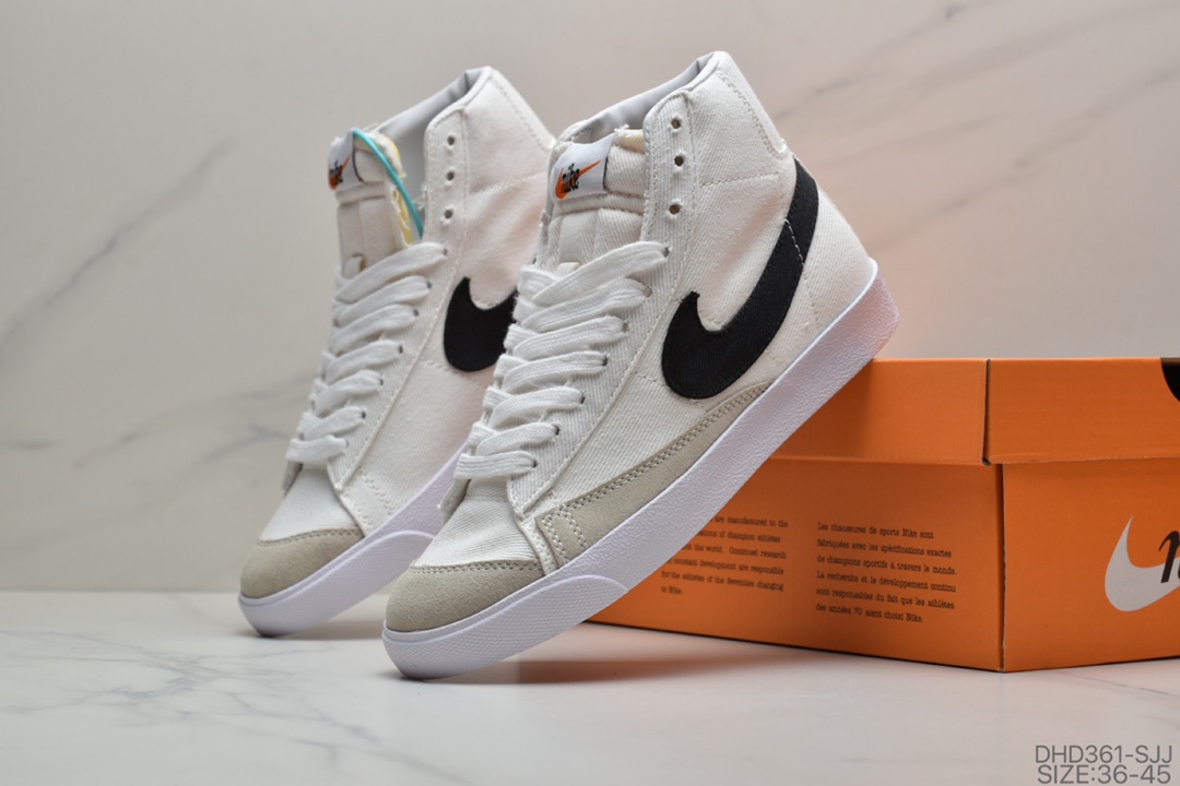 90 耐克Nike Blazer Mid VNTG QS 复古经典中帮开拓者 休闲板鞋 货号：CD9318-200/BQ6806-400/100/600/300