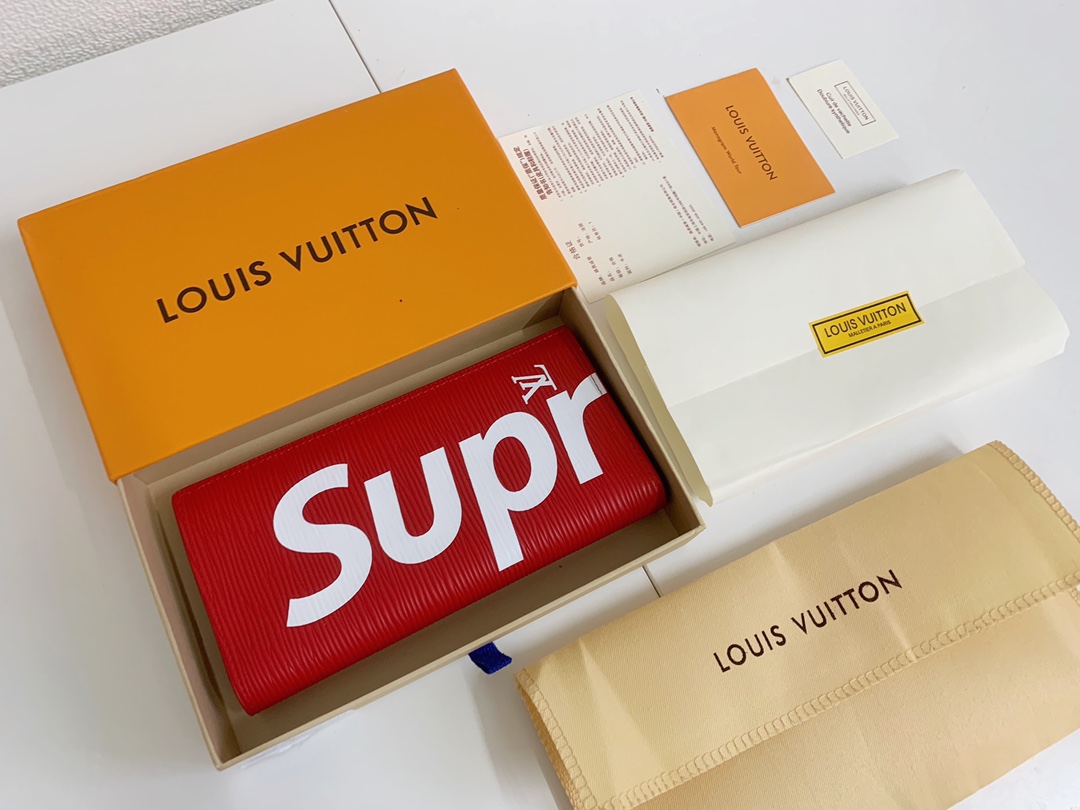 LV Supreme コラボ ZIPPY ORGANIZER 長款ラウンドファスナー財布