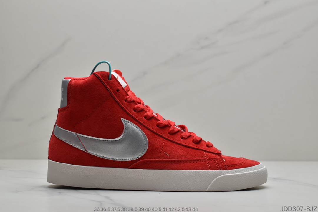120 耐克Nike Blazer Mid '1977 Vintage WE经典开拓者高帮百搭休闲运动板鞋“麂皮旧黄黑钩”CJ9693-800