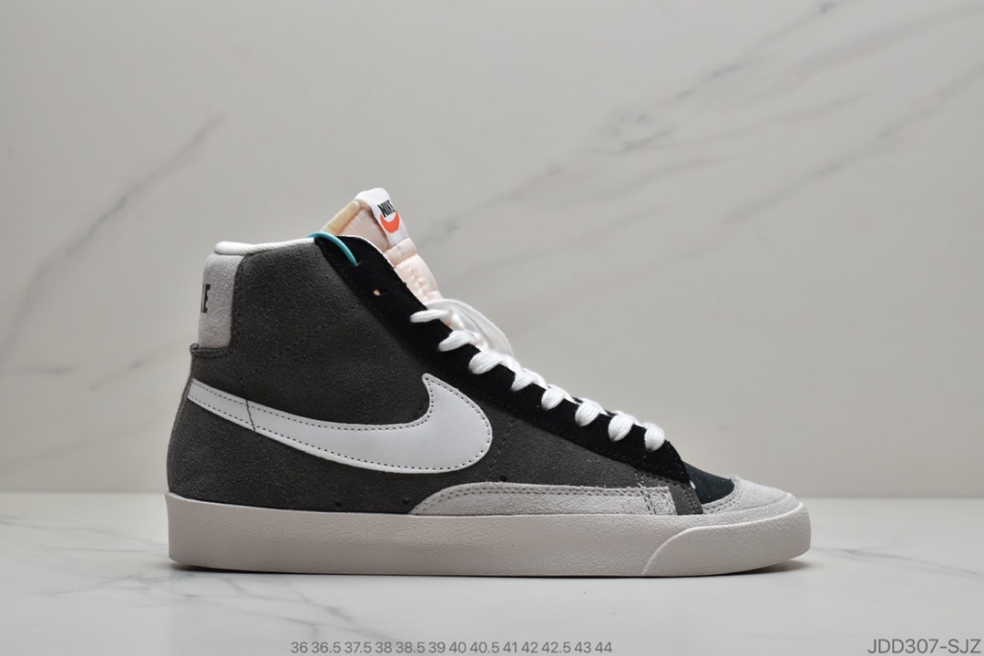 120 耐克Nike Blazer Mid '1977 Vintage WE经典开拓者高帮百搭休闲运动板鞋“麂皮旧黄黑钩”CJ9693-800