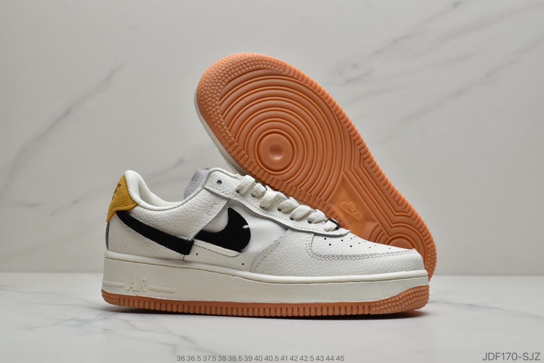 125 耐克 NIKE WMNS AIR FORCE 1 '07 LX 解构断勾 鸳鸯系列 BV0740-100 YB-0804AAX990
