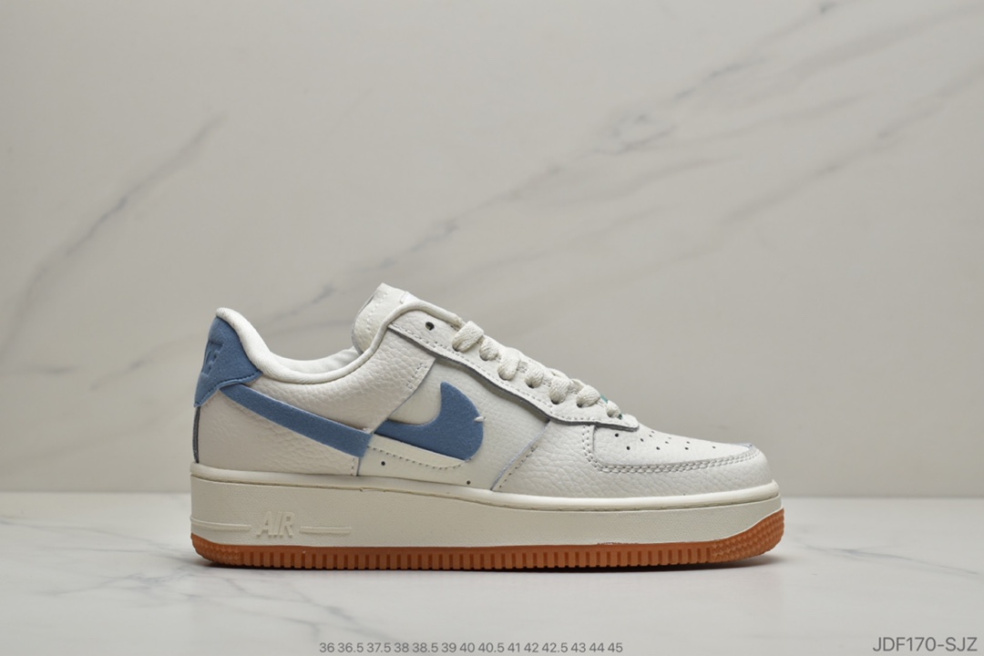 125 耐克 NIKE WMNS AIR FORCE 1 '07 LX 解构断勾 鸳鸯系列 BV0740-100 YB-0804AAX990