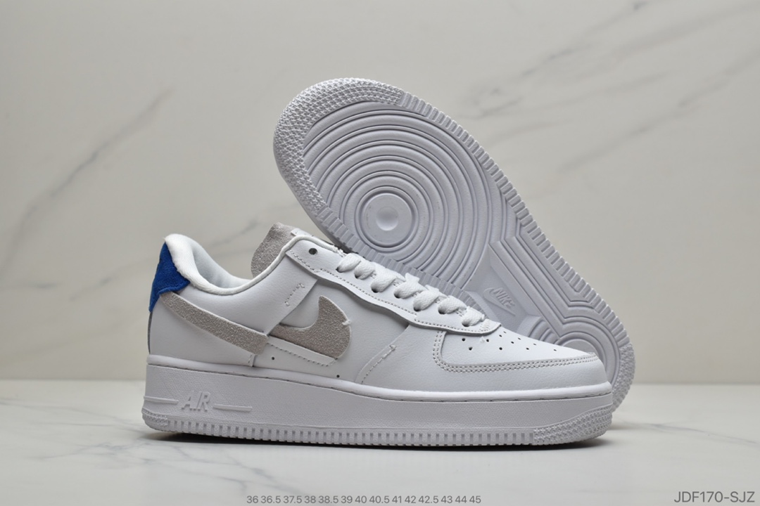 125 耐克 NIKE WMNS AIR FORCE 1 '07 LX 解构断勾 鸳鸯系列 BV0740-100 YB-0804AAX990