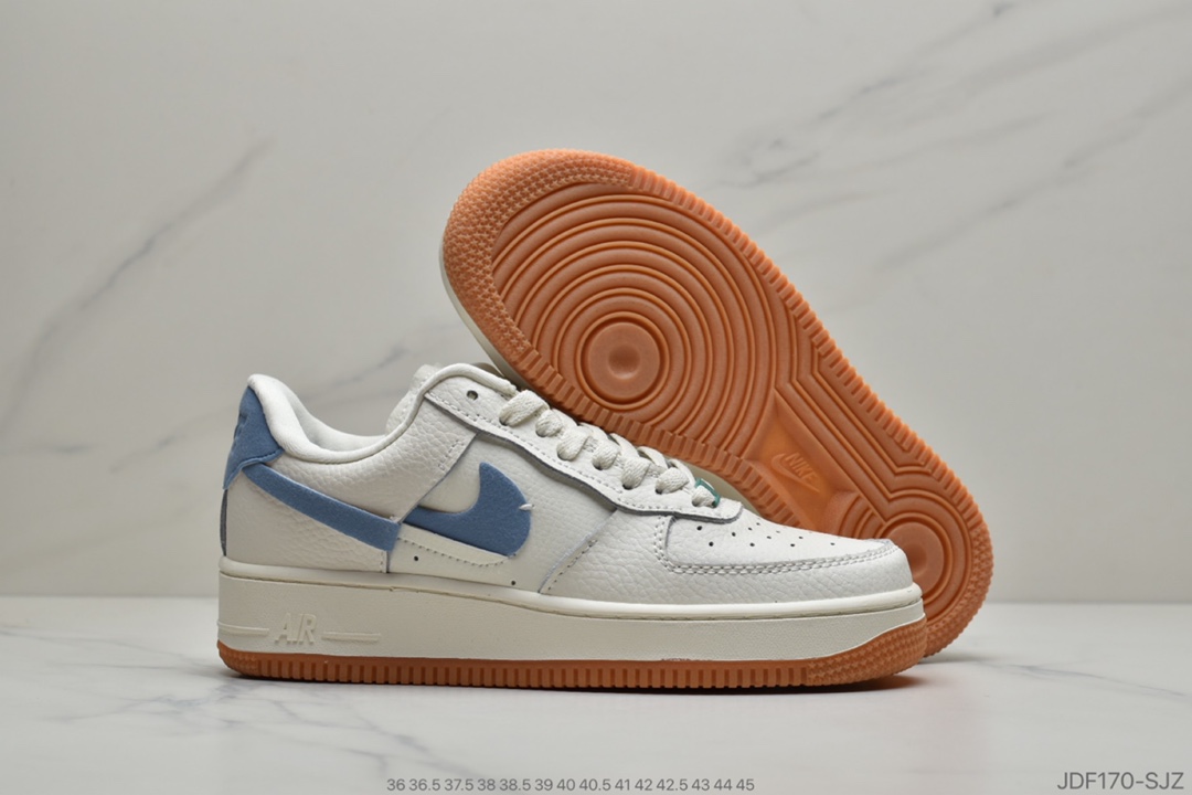 125 耐克 NIKE WMNS AIR FORCE 1 '07 LX 解构断勾 鸳鸯系列 BV0740-100 YB-0804AAX990