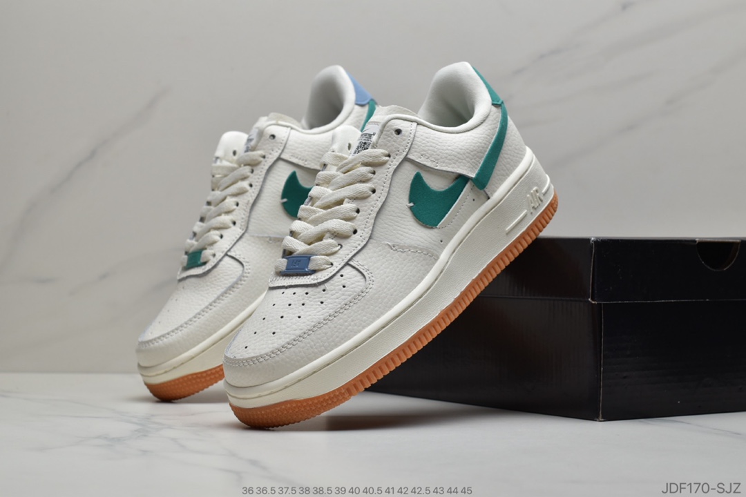 125 耐克 NIKE WMNS AIR FORCE 1 '07 LX 解构断勾 鸳鸯系列 BV0740-100 YB-0804AAX990