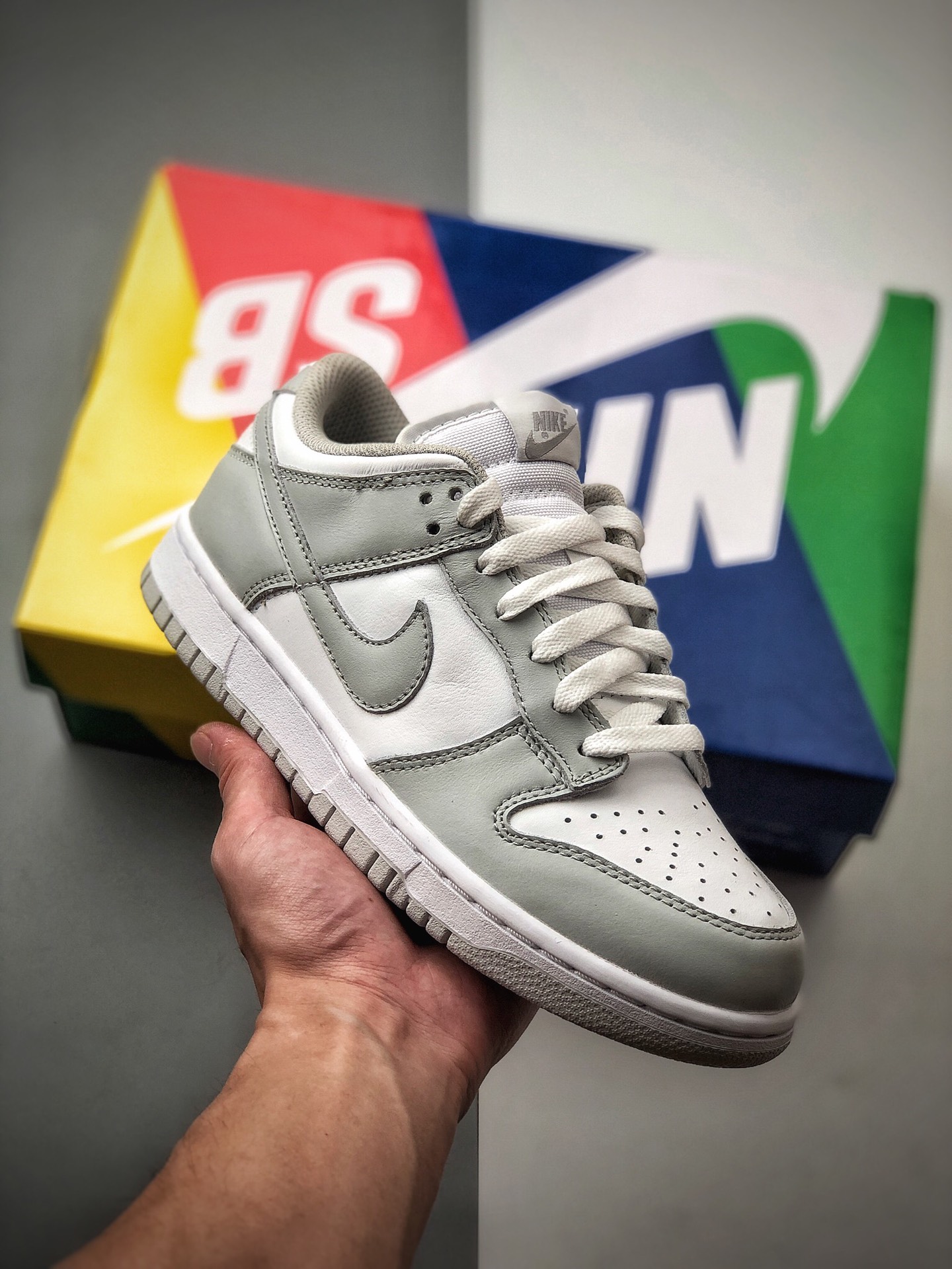 340 耐克Nike SB Dunk Low SP”Grey Fog/White”扣篮系列低帮休闲运动滑板板鞋“浅雾灰白” 货号：CU1726-201