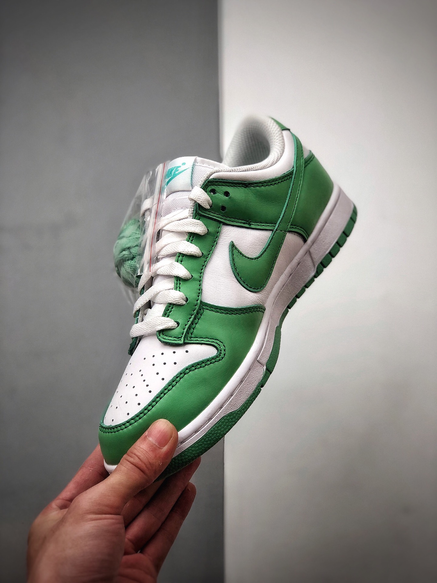 340 男女鞋真标耐克 SB Dunk Low SP”Grey Fog/White”扣篮系列低帮休闲运动滑板板鞋“青苹果白绿” CU1726-188
