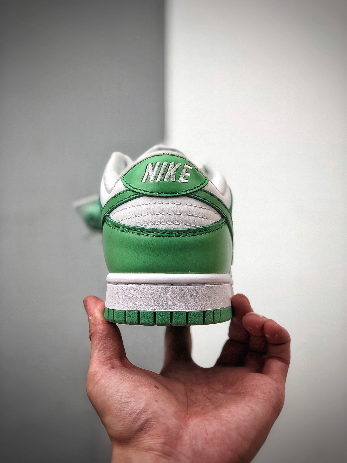 340 男女鞋真标耐克 SB Dunk Low SP”Grey Fog/White”扣篮系列低帮休闲运动滑板板鞋“青苹果白绿” CU1726-188