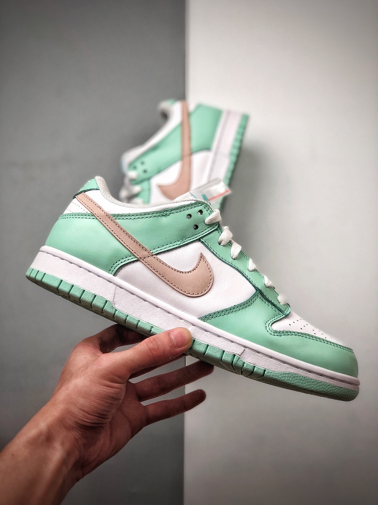 340 男女鞋Nike SB Dunk Low SP”Grey Fog/White”扣篮滑板板鞋“薄荷绿嫩巴黎” 货号：CU1726-111