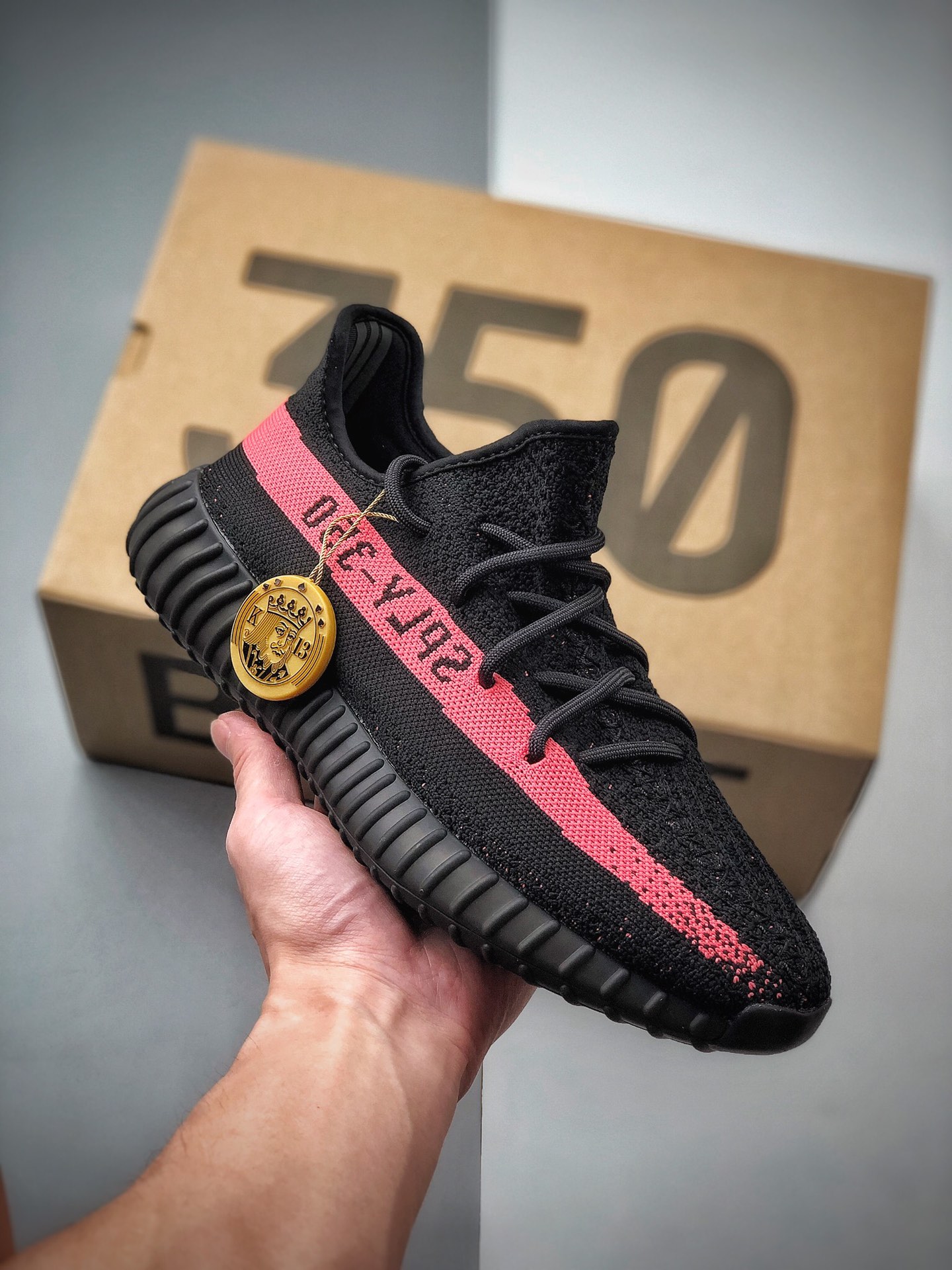 320  Yeezy 350 Boost V2 黑粉 外贸客户指定订单BY9612