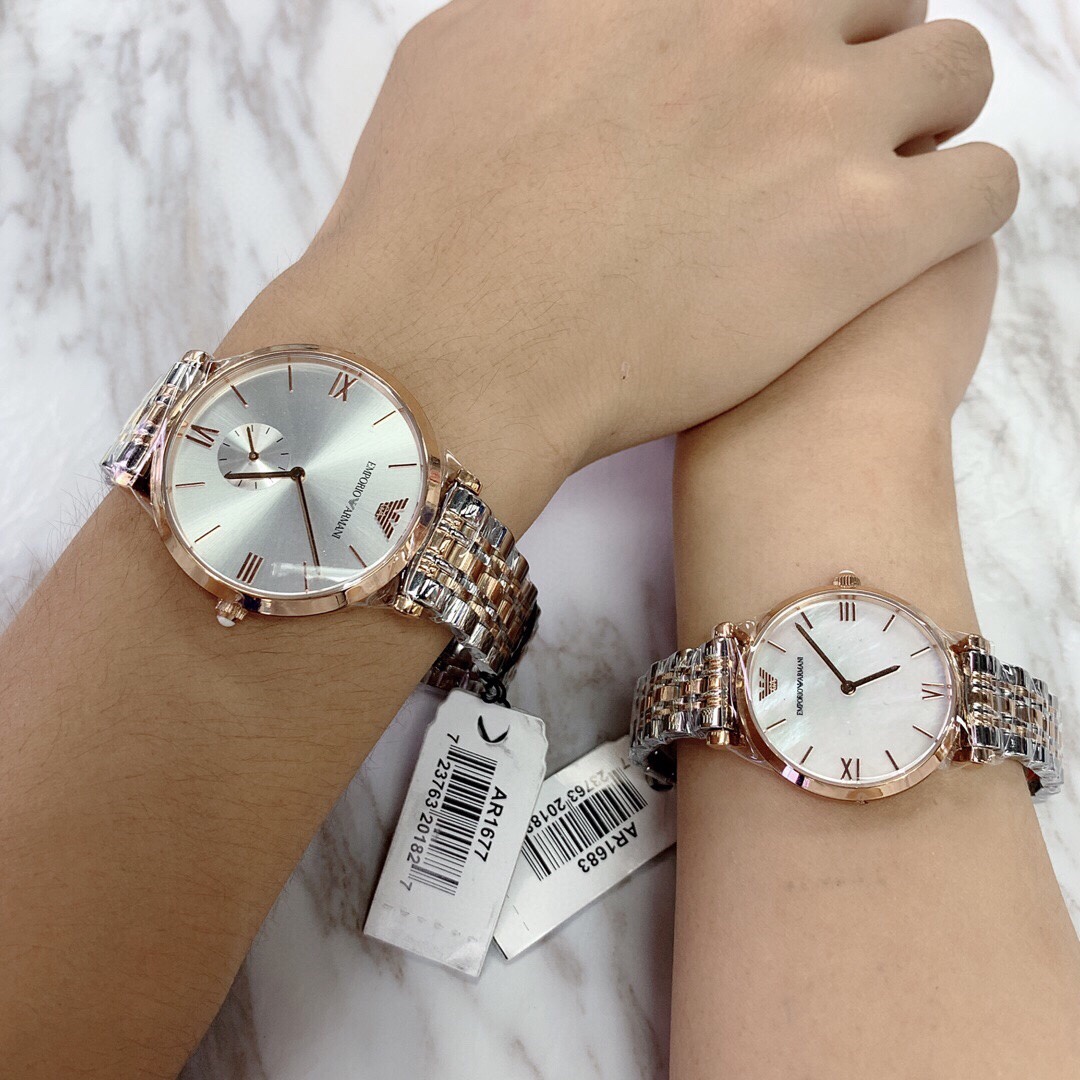 Serie Armani 💘💘💘💘💘Pareja💏 reloj maridaje