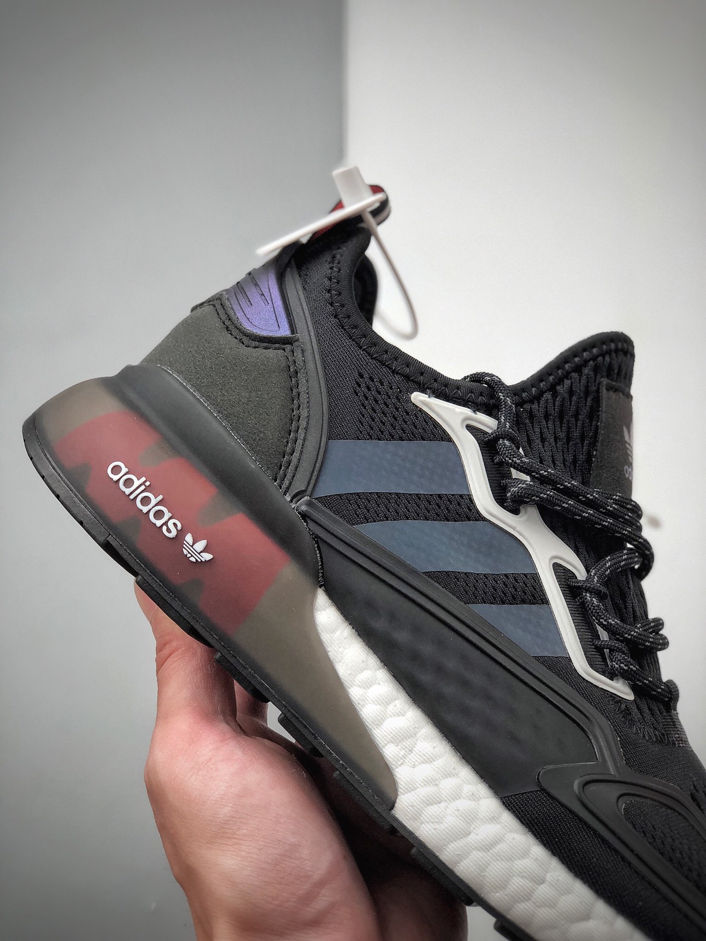 250 阿迪达斯 Adidas Originals ZX 2K Boost 易烊千玺同款 全新爆米花缓震休闲运动跑鞋FW7475