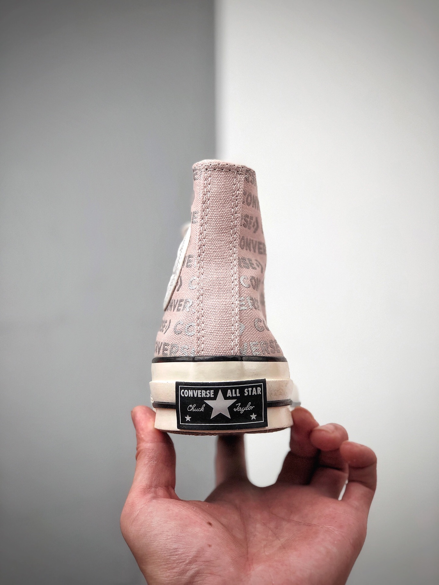 150 女生专属裸粉Converse Logo Converse Chunk 70s 匡威 裸粉色高帮帆布鞋